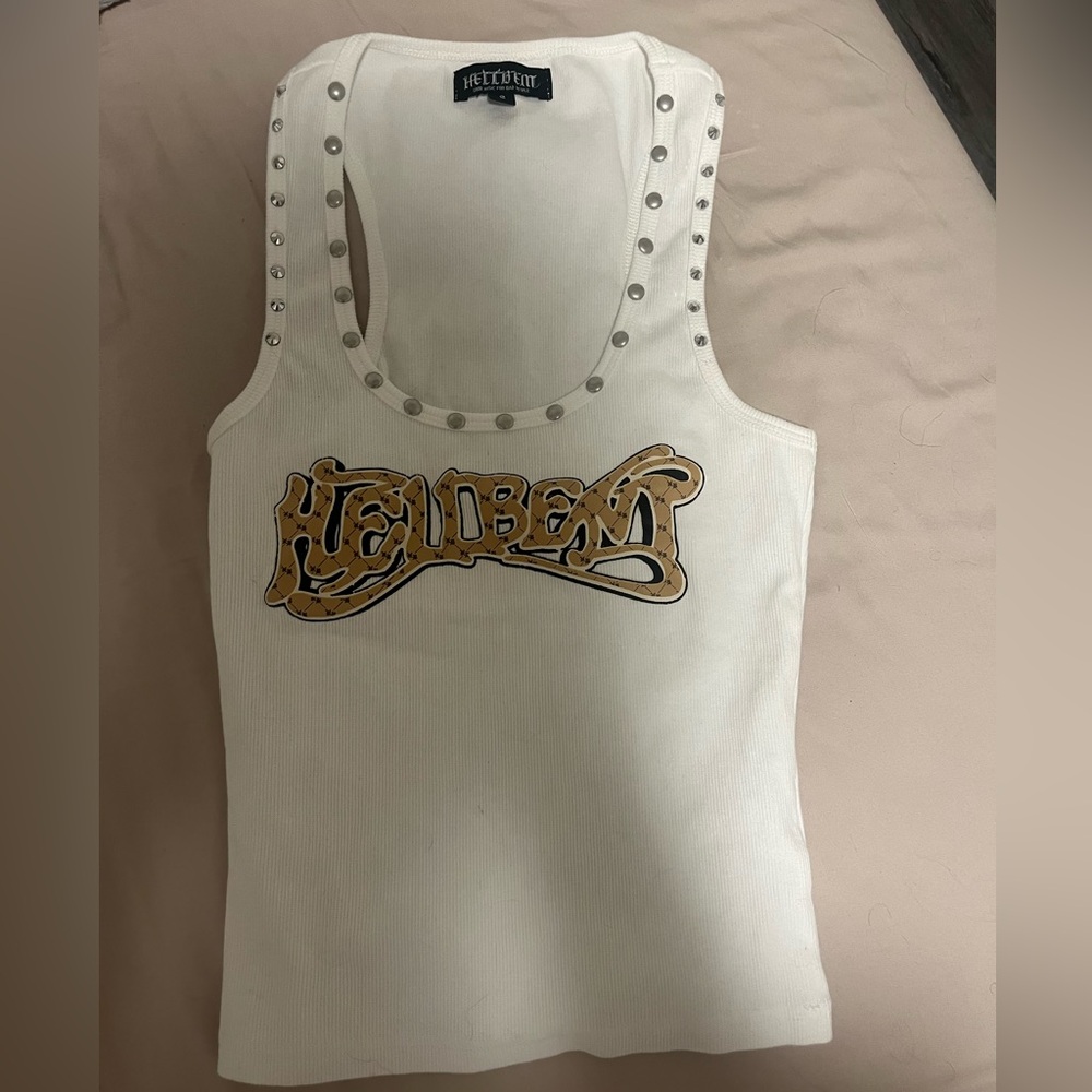 Hellbent studded tank top